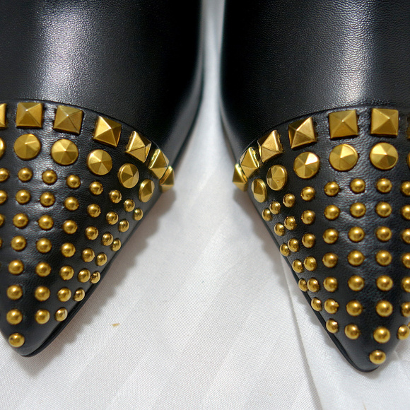 Gucci Studed Stiletto Booties Size 40 New in Box - Picture 2 of 8